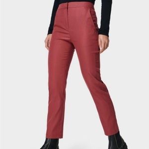 NWT Sweaty Betty Large Non-Stop Slim Leg Trousers in Falu Red